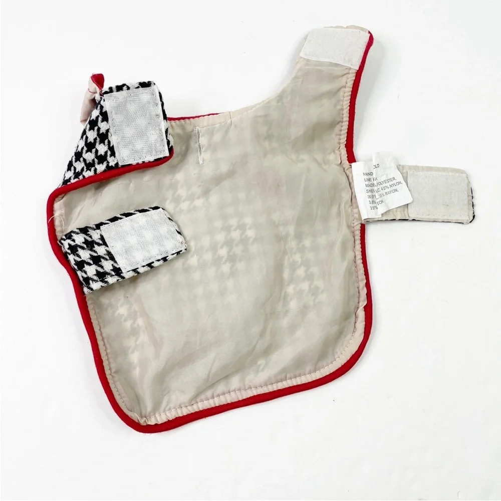 Houndstooth Velcro Small Dog Sweater